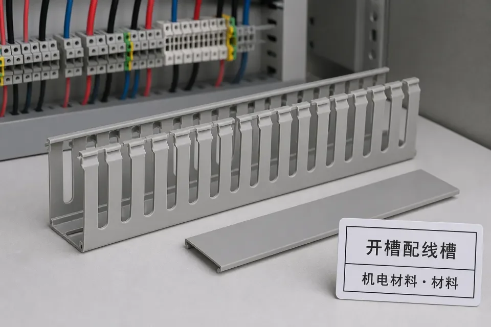 开槽配线槽在控制柜内应用实拍参考图